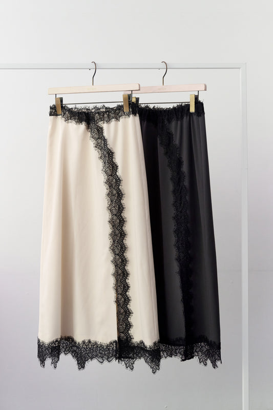 Claudia Lace Trim Skirt
