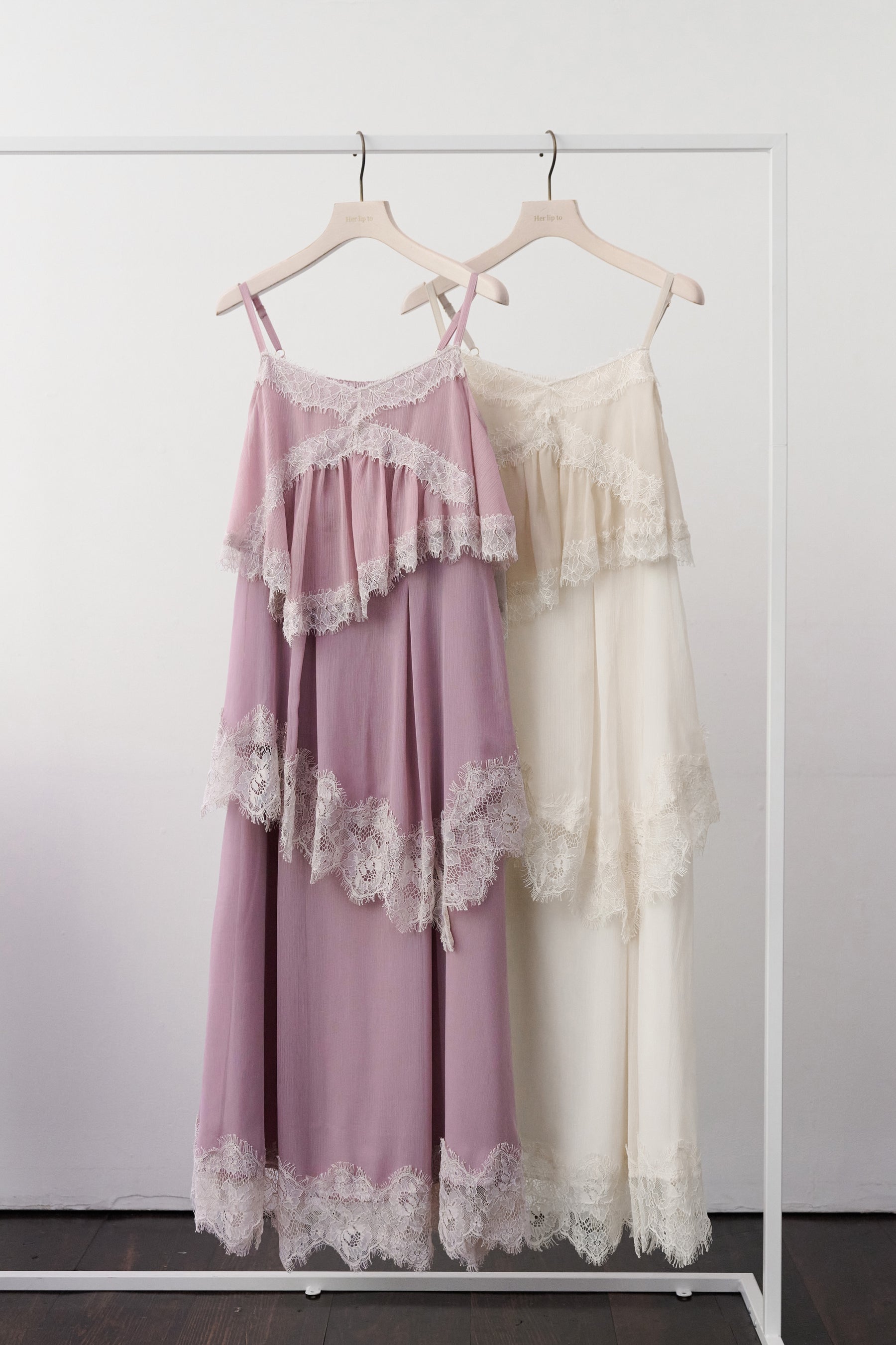 Isadora Lace Tiered Camisole Dress
