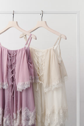 Isadora Lace Tiered Camisole Dress