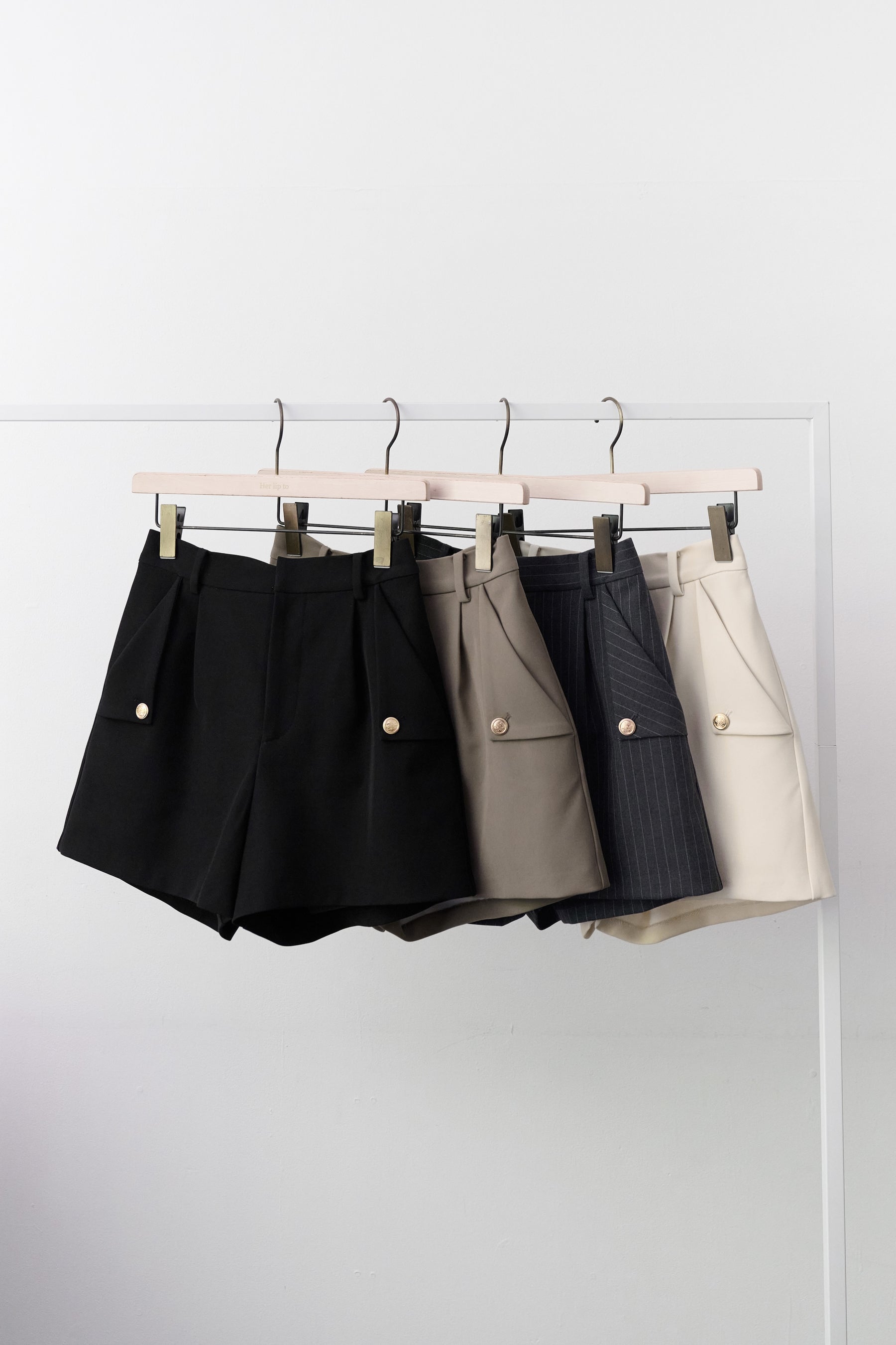 Twill Flap-Pocket Shorts