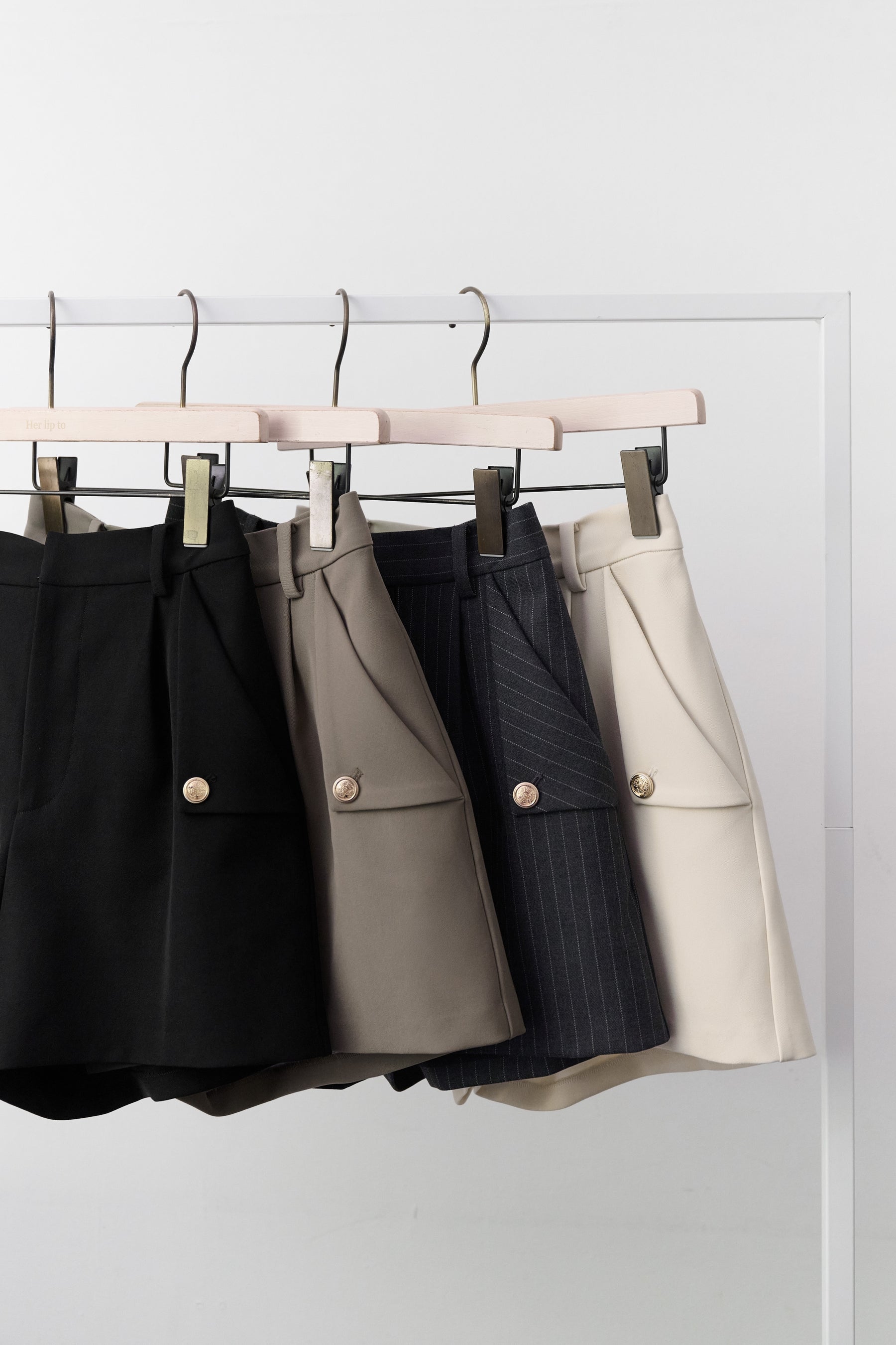 Twill Flap-Pocket Shorts