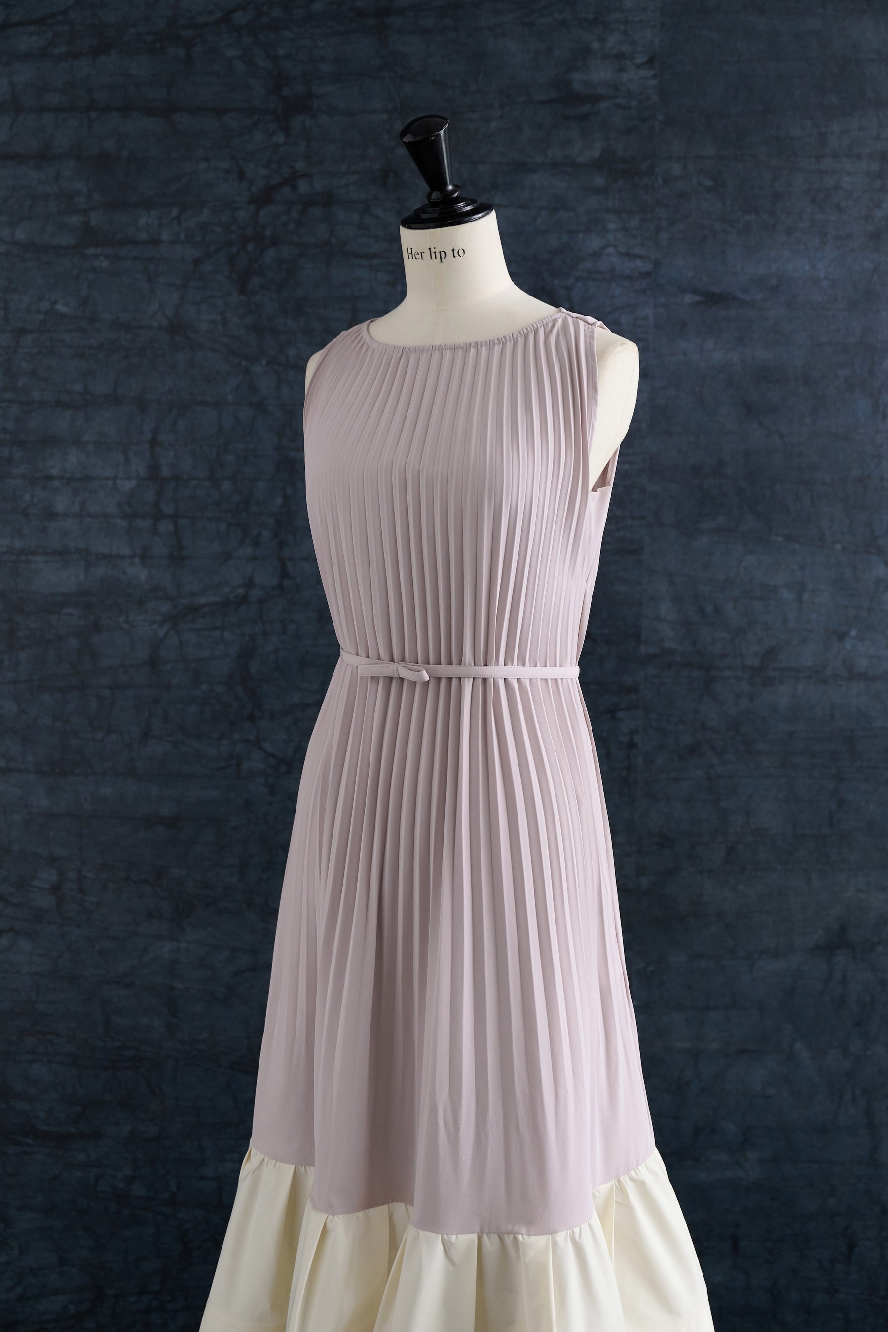 Pleated Fluid Long Dress		