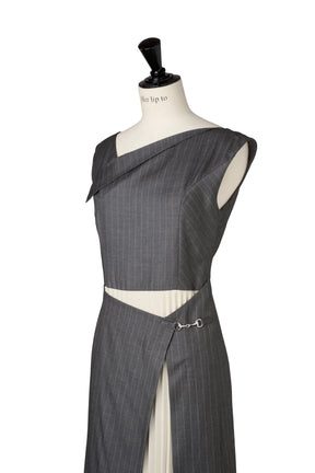 [Ships in early August] Elena Pleated Wrap Dress