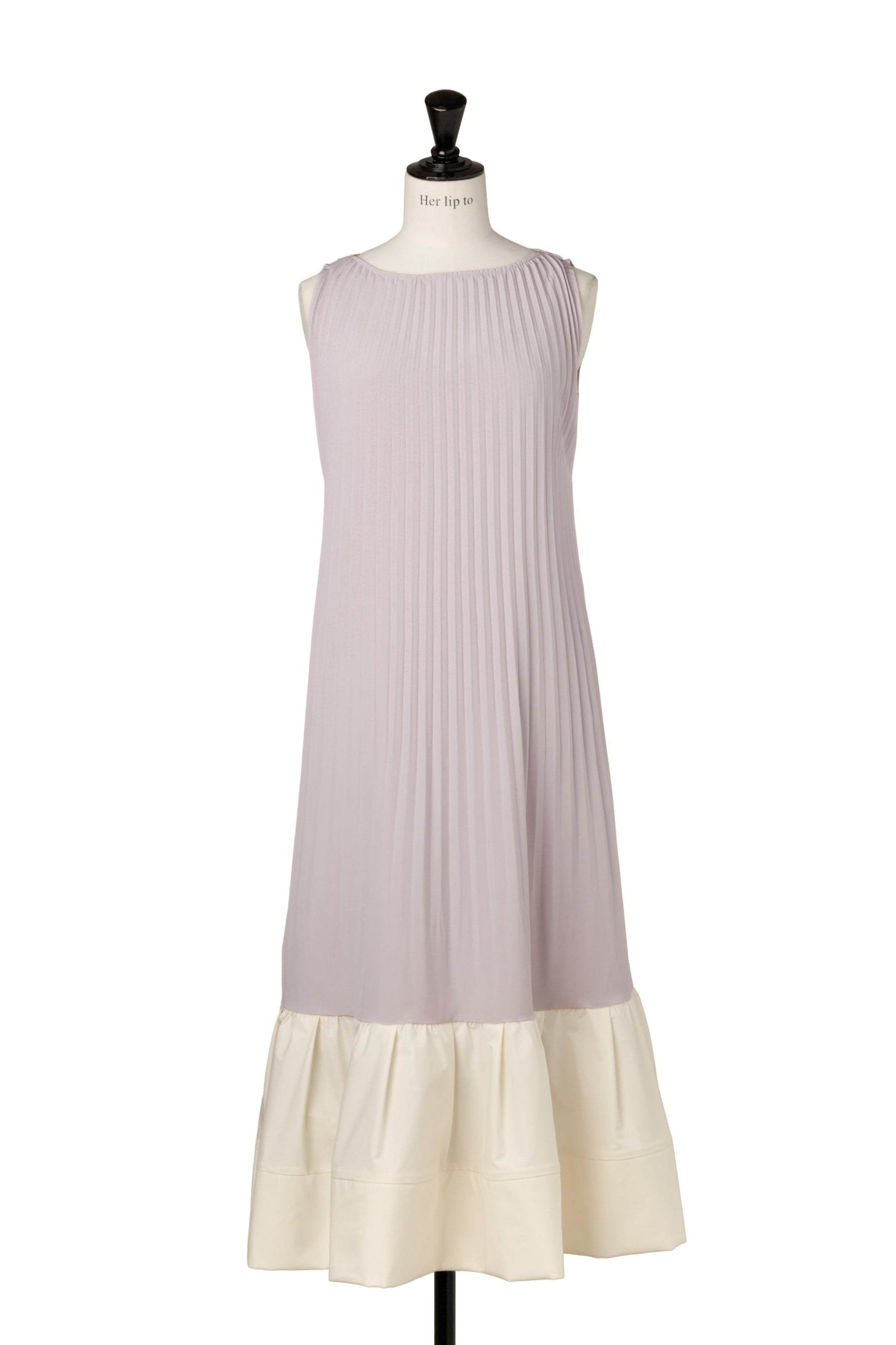 Pleated Fluid Long Dress		