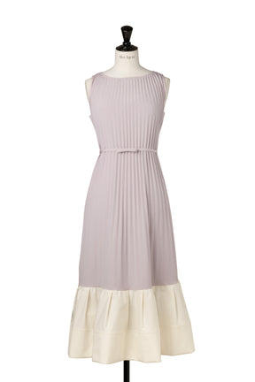 Pleated Fluid Long Dress		