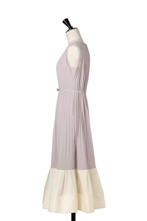 Pleated Fluid Long Dress		