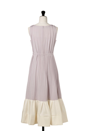 Pleated Fluid Long Dress		