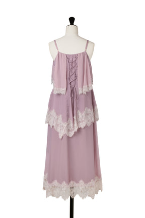 Isadora Lace Tiered Camisole Dress
