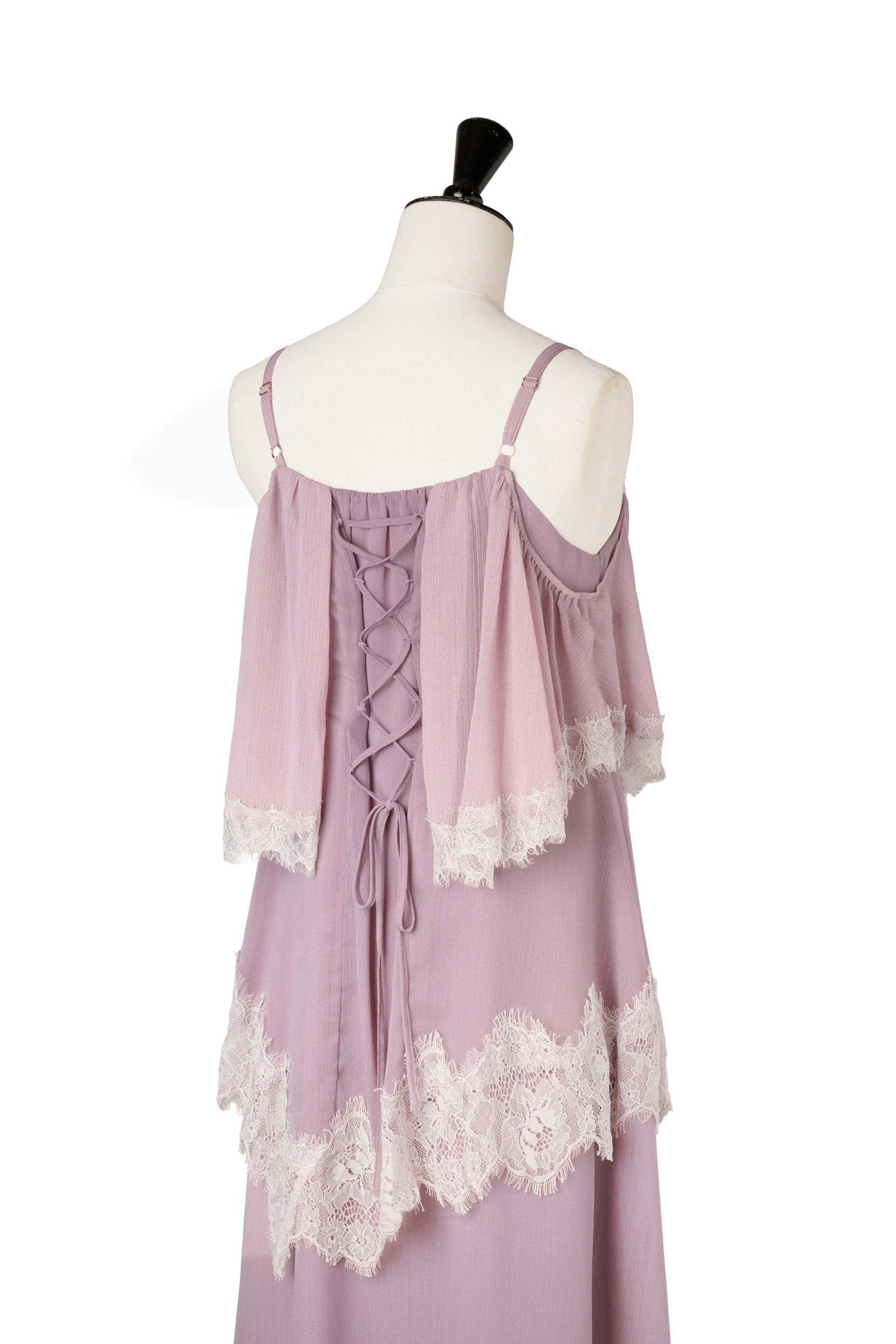 Isadora Lace Tiered Camisole Dress
