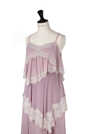 Isadora Lace Tiered Camisole Dress