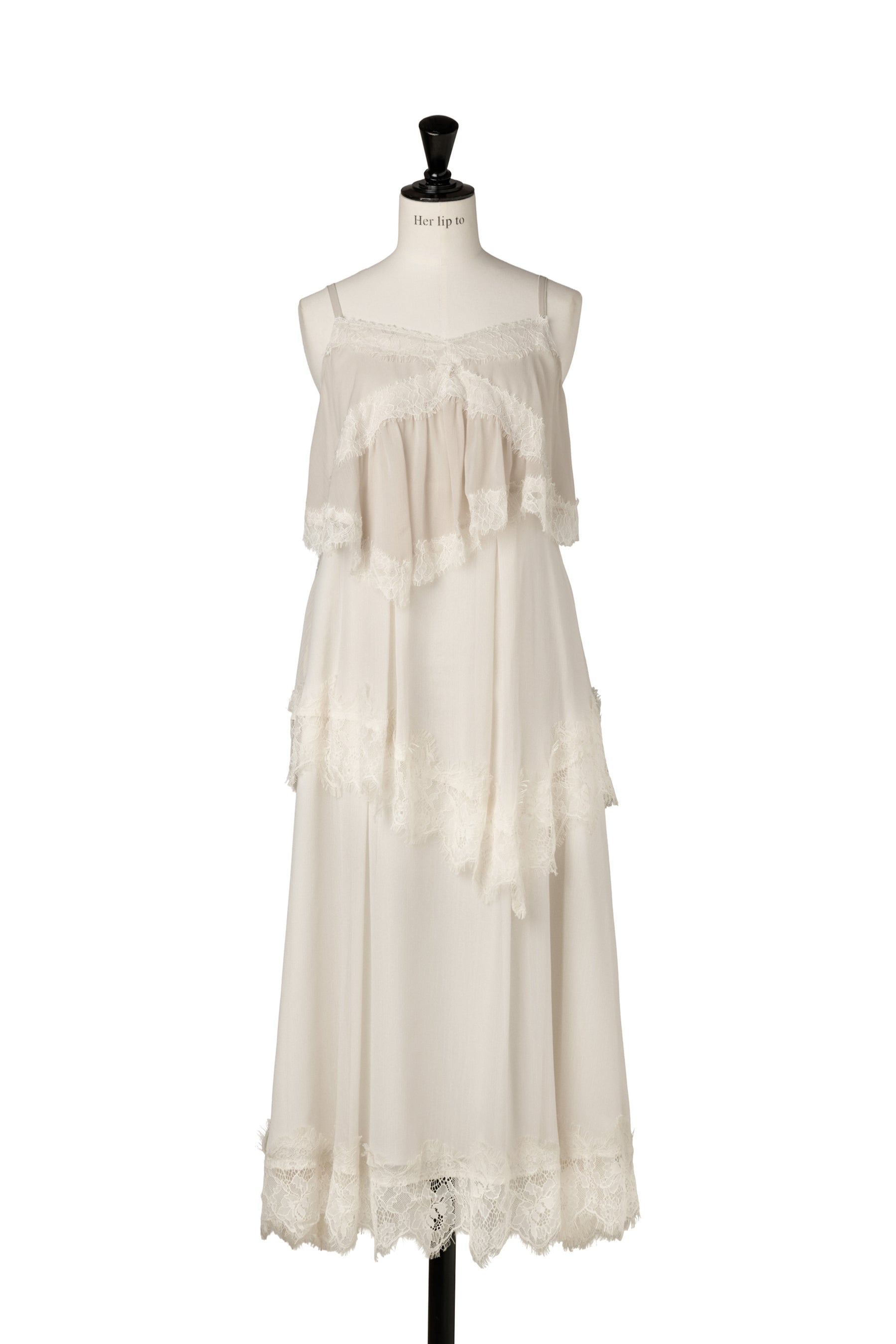 Isadora Lace Tiered Camisole Dress