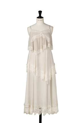 Isadora Lace Tiered Camisole Dress