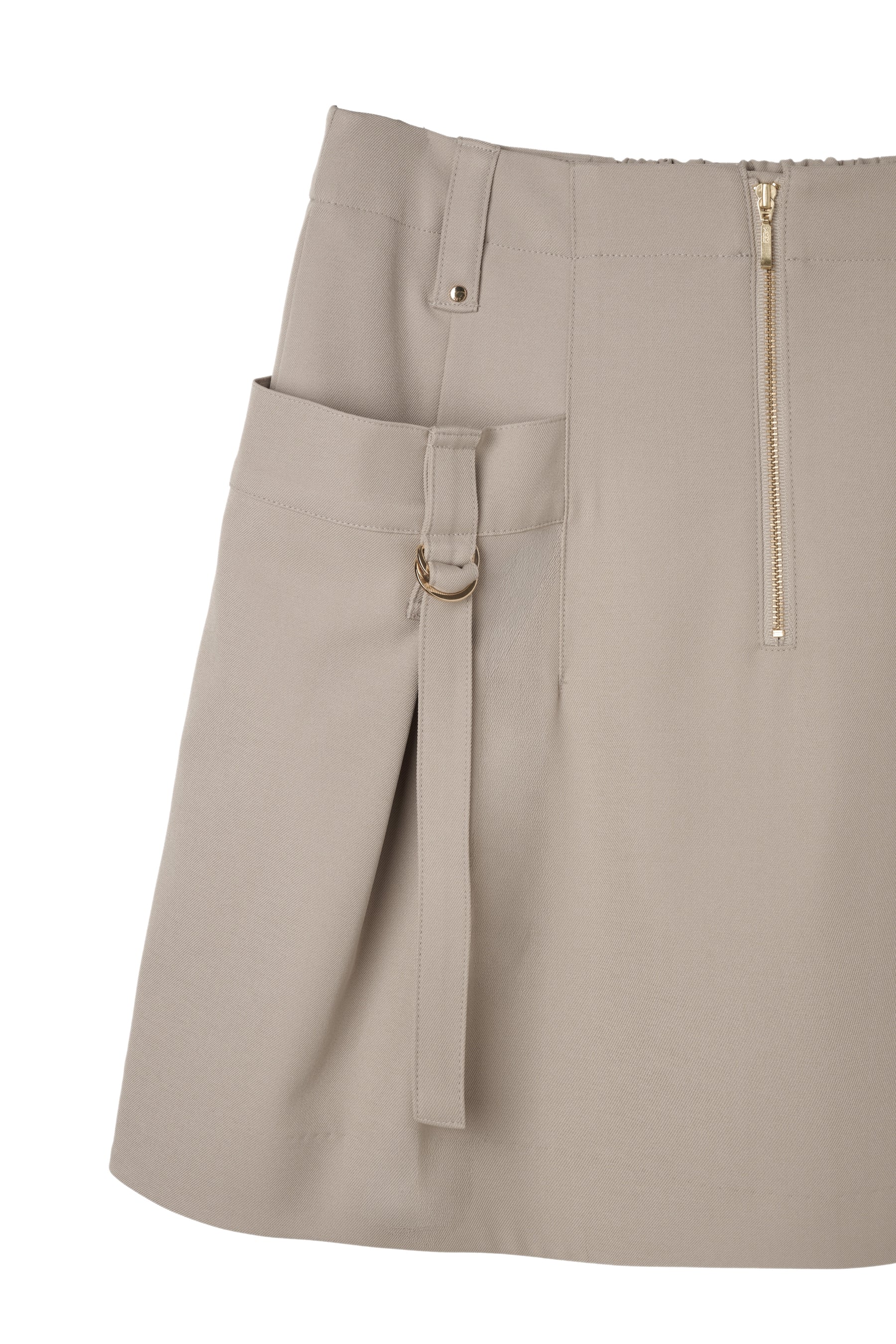 Front Zip Mini Skirt
