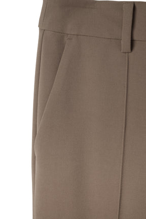Front-Tuck Semi-Flare Pants
