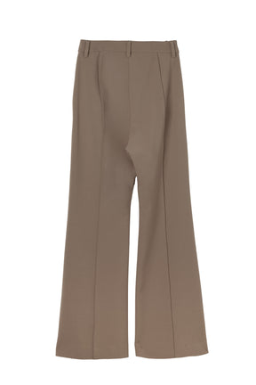 Front-Tuck Semi-Flare Pants