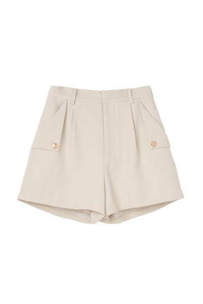 Twill Flap-Pocket Shorts