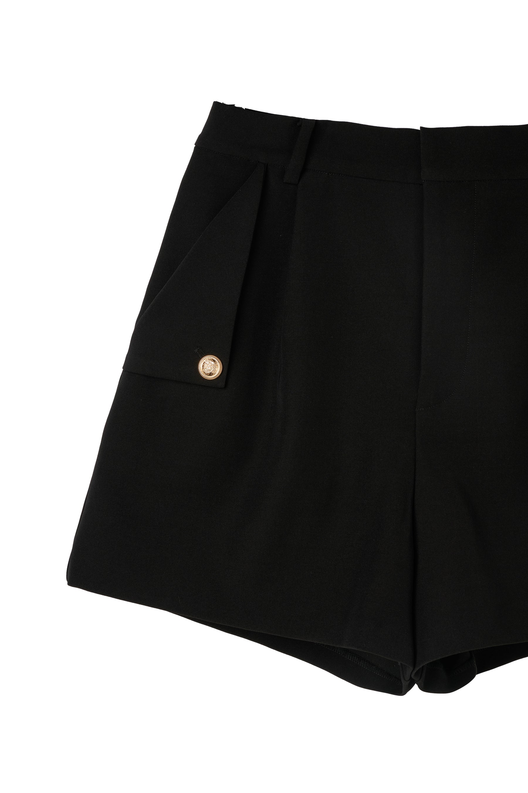 Twill Flap-Pocket Shorts