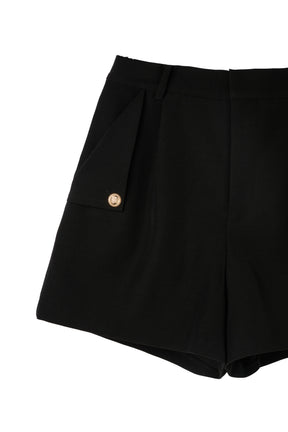 Twill Flap-Pocket Shorts