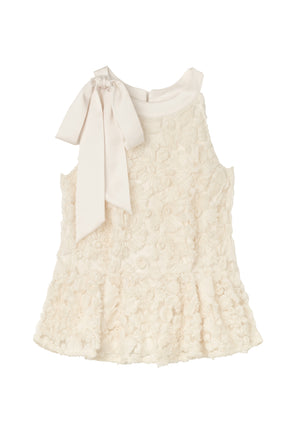 Rosette Peplum Top