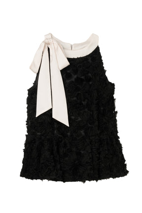 Rosette Peplum Top