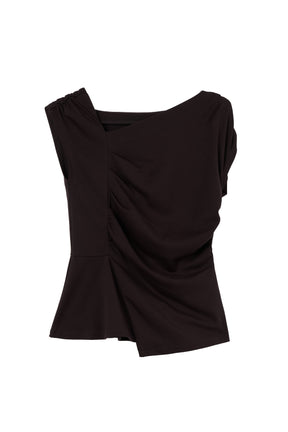 Asymmetrical Gathered Top