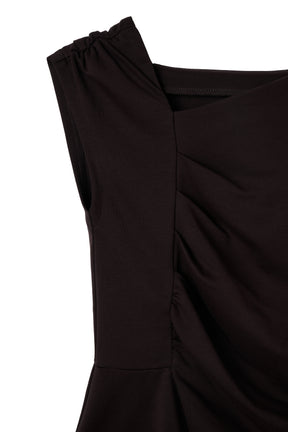 Asymmetrical Gathered Top