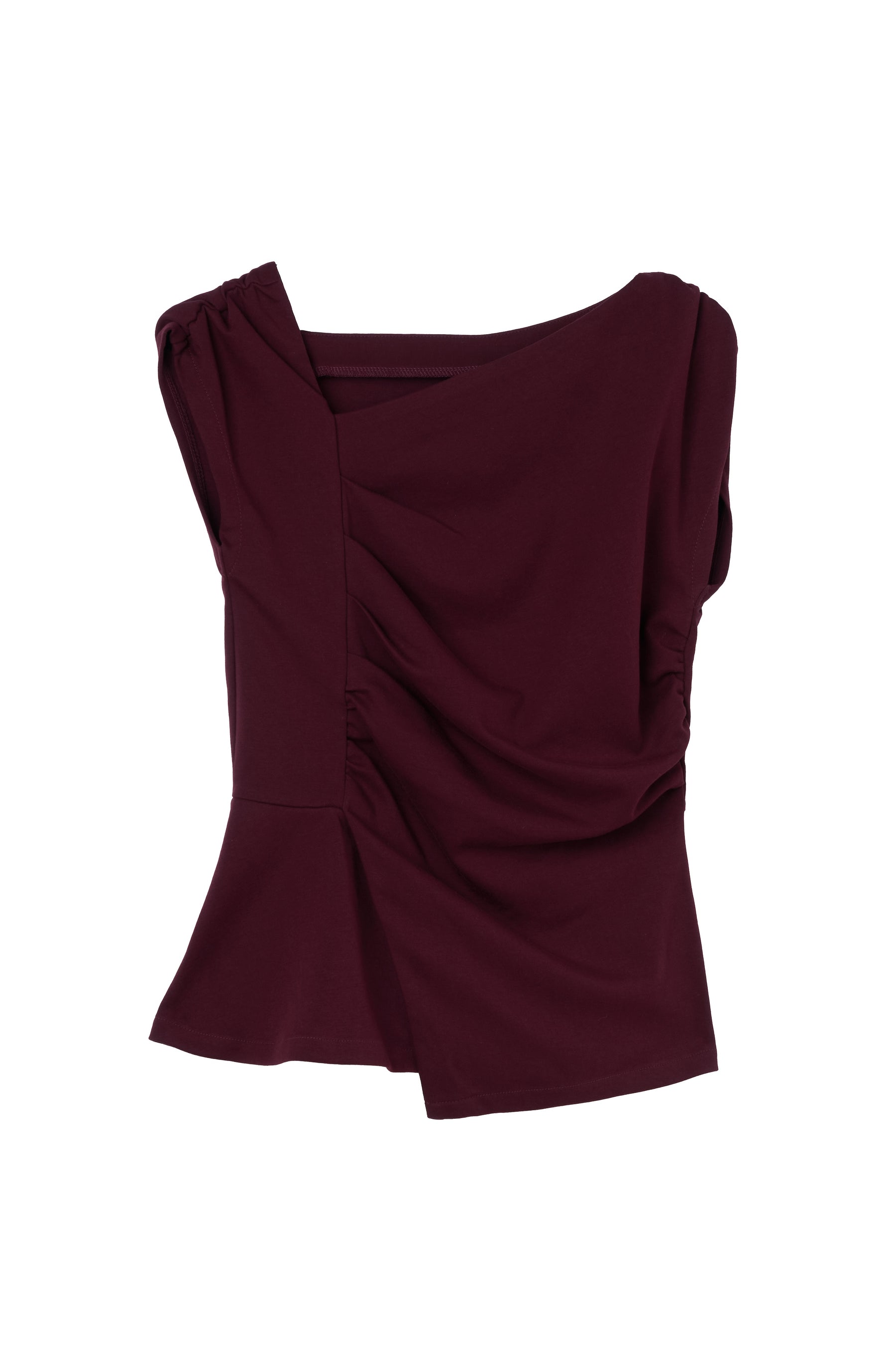 Asymmetrical Gathered Top