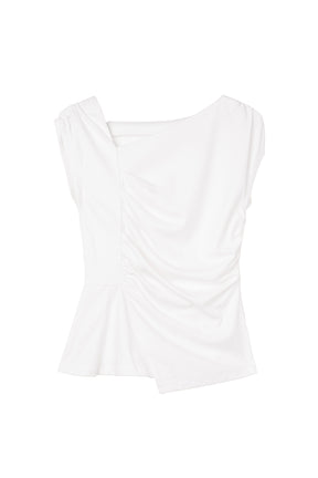 Asymmetrical Gathered Top