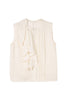 Asymmetric Tweed Frill Top