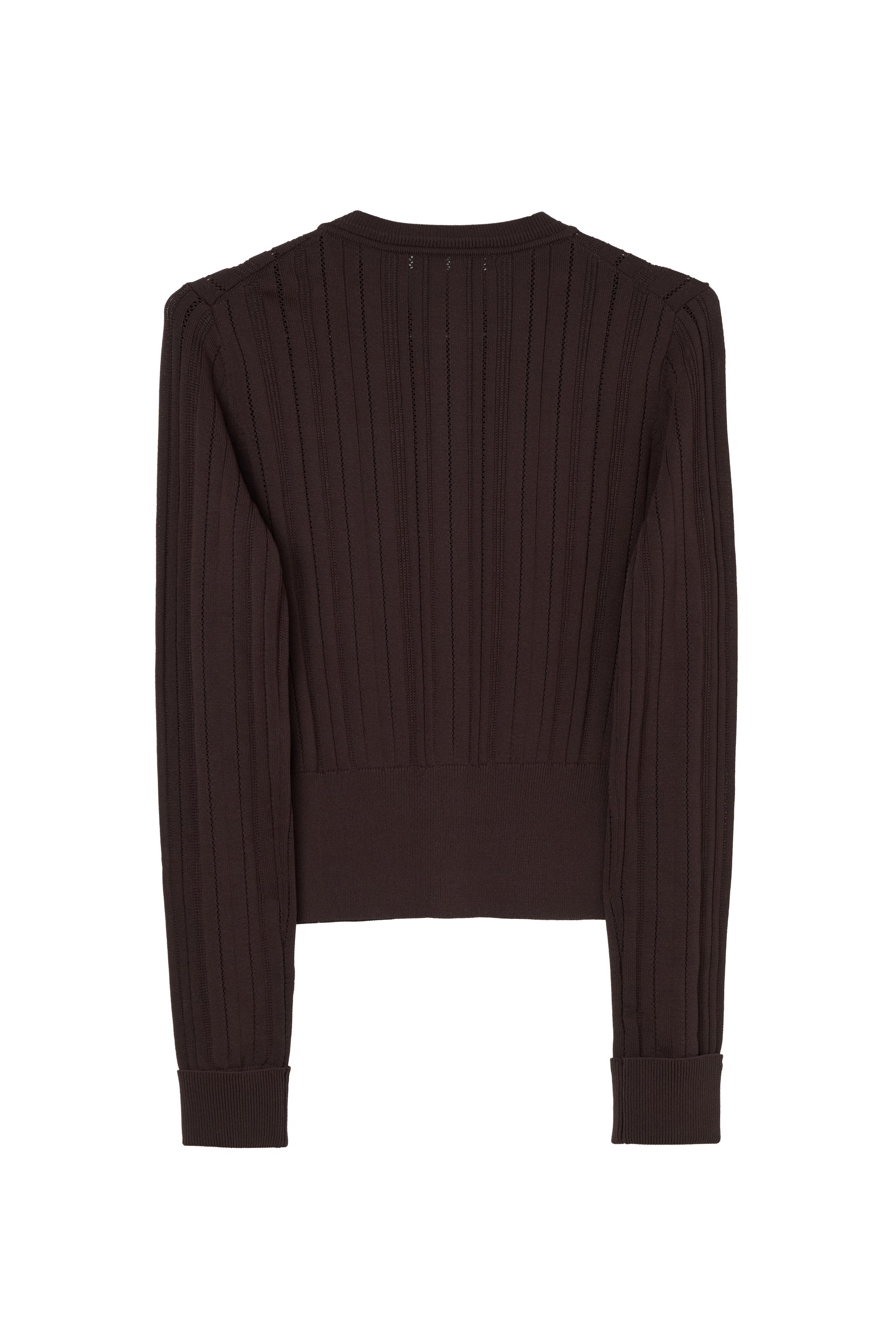 Essentia］Eyelet Knit Cardigan