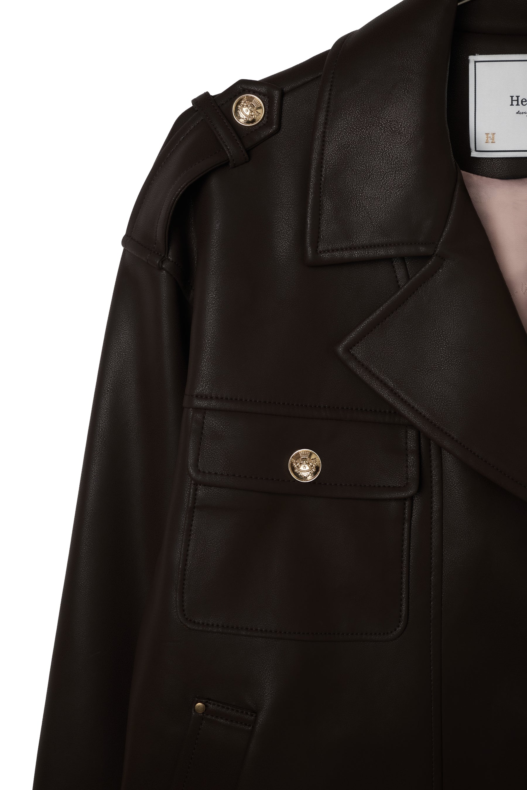 Faux Leather Zip Jacket