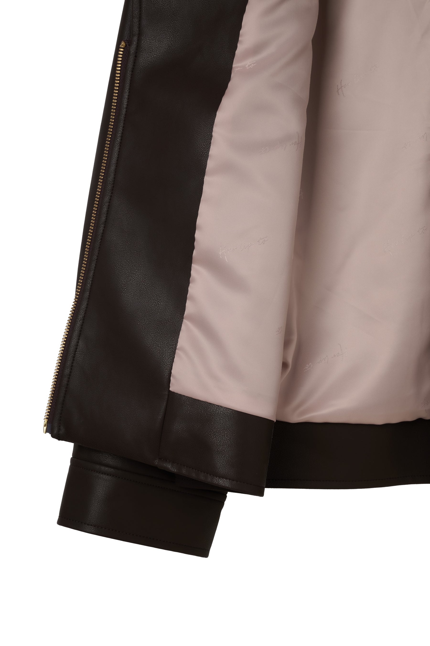 Faux Leather Zip Jacket