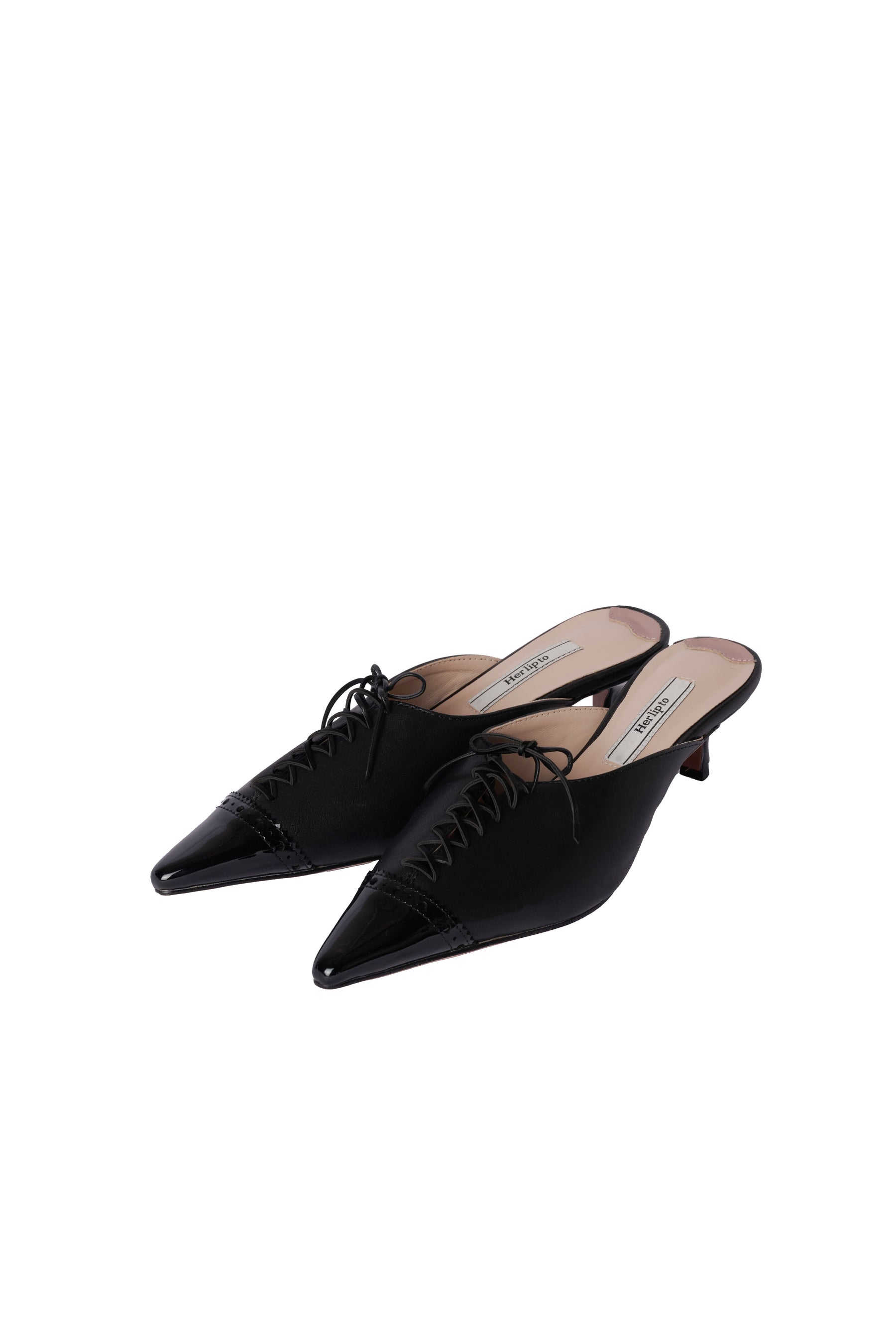 Lace-Up Medallion Mules