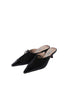 Lace-Up Medallion Mules