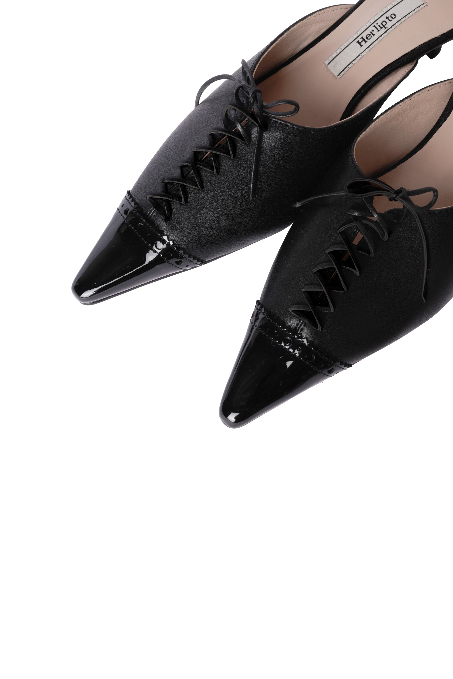 Lace-Up Medallion Mules