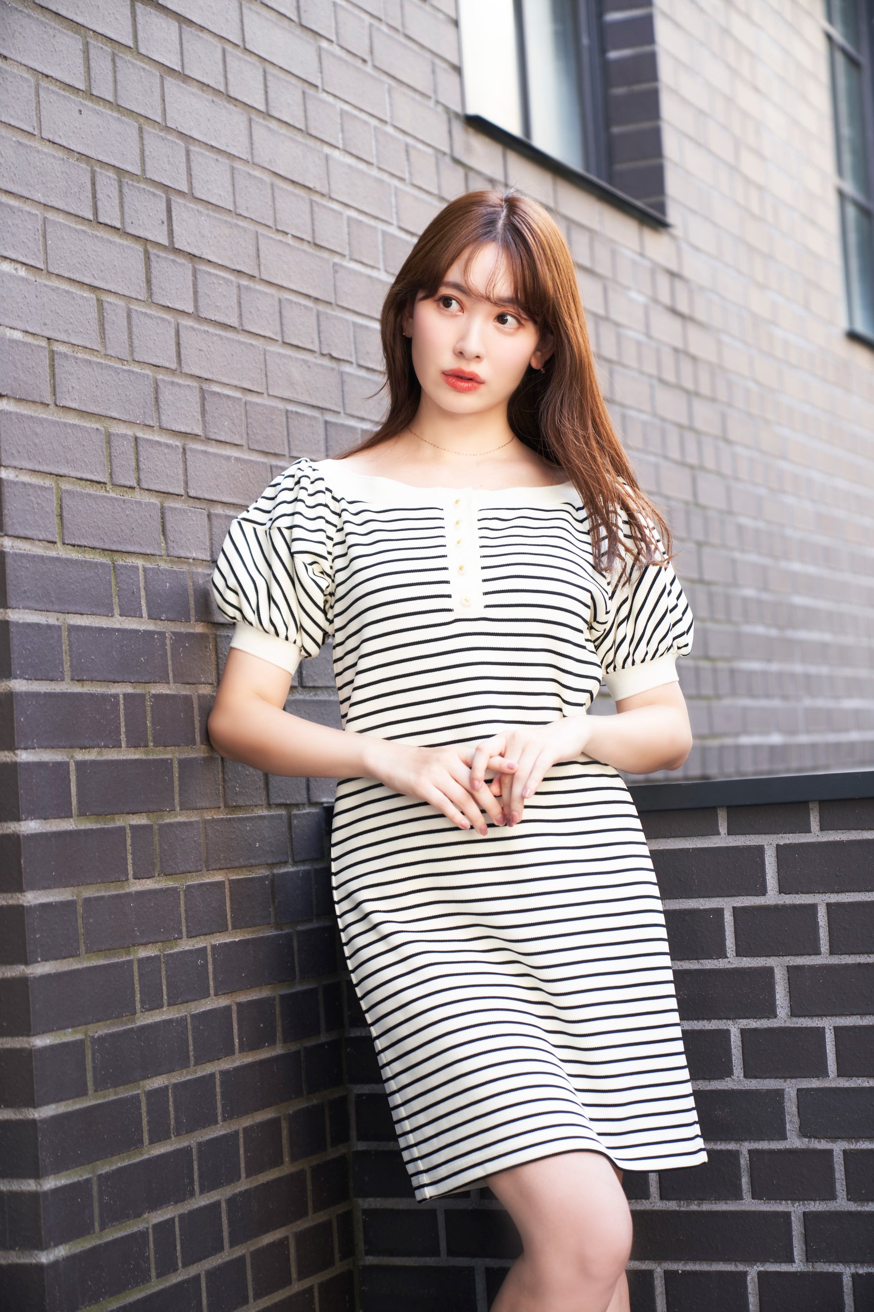 Saint-Tropez Striped Mini Dress - ミニワンピース