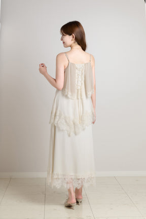 Isadora Lace Tiered Camisole Dress