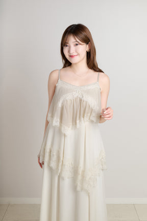 Isadora Lace Tiered Camisole Dress
