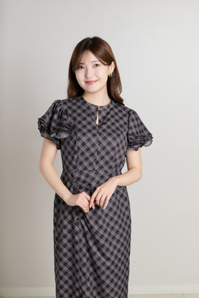 Elisa Check Dress