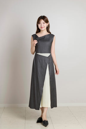 Elena Pleated Wrap Dress