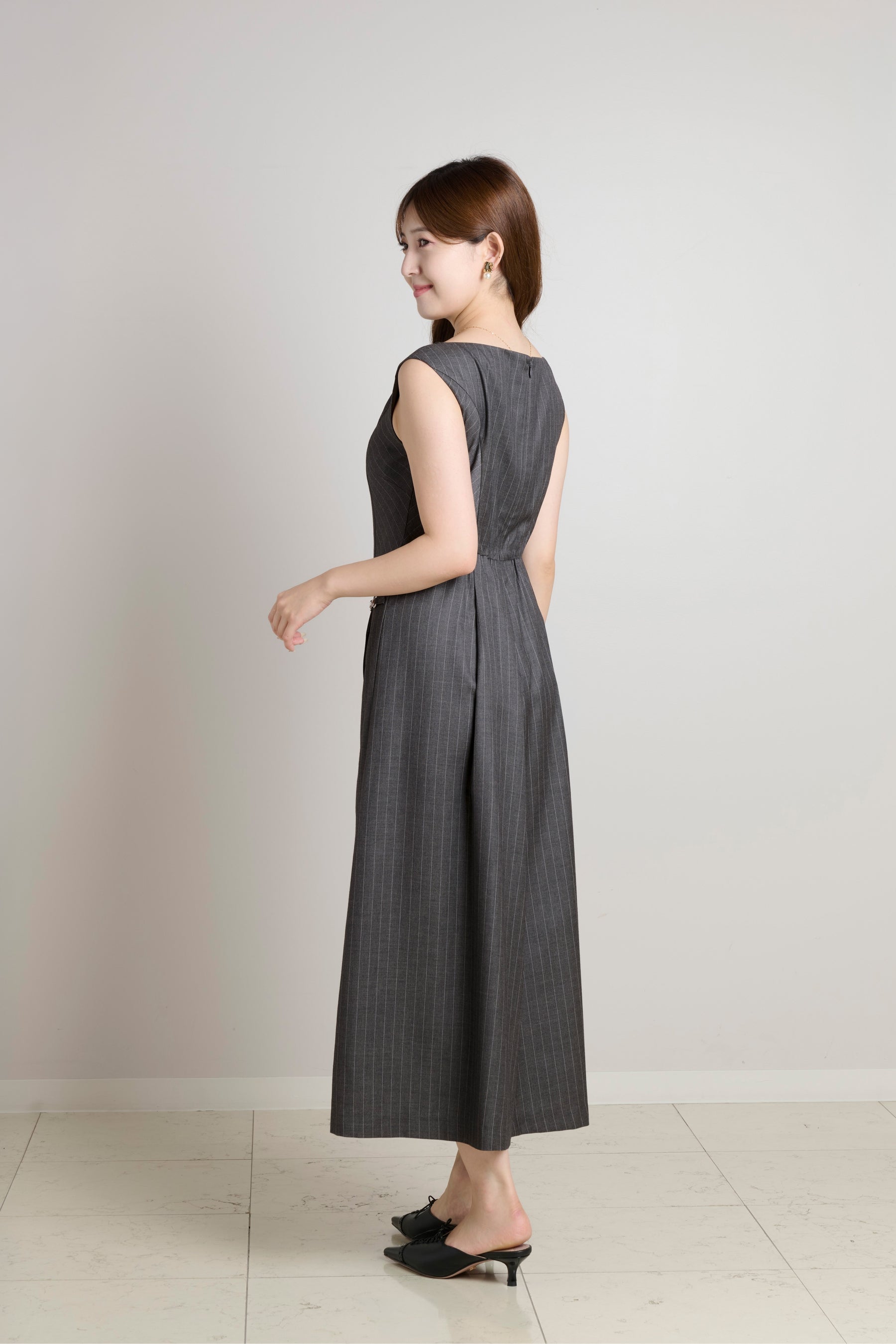 Elena Pleated Wrap Dress