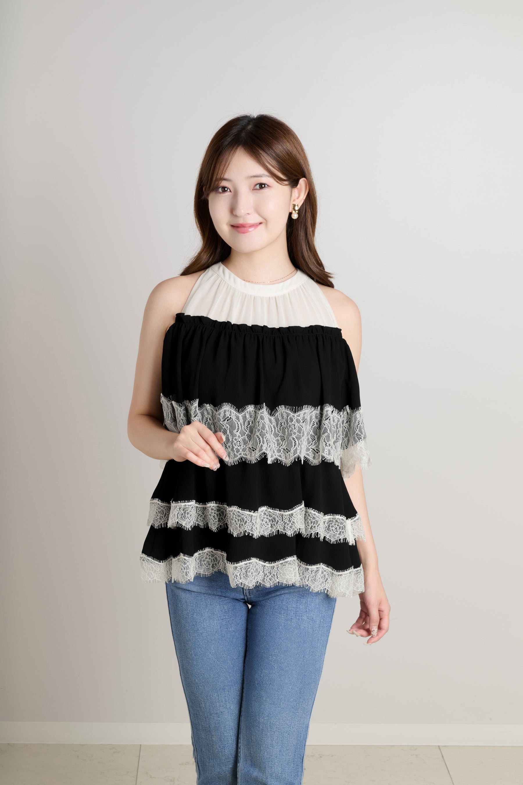 [Ships in late August] Marilou Lace Tiered Top