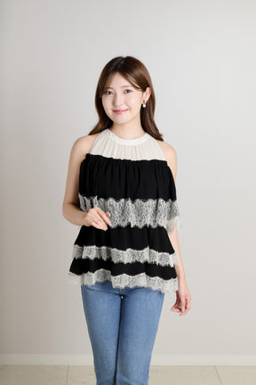 [Ships in late August] Marilou Lace Tiered Top