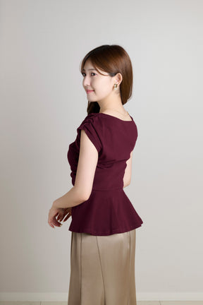 Asymmetrical Gathered Top