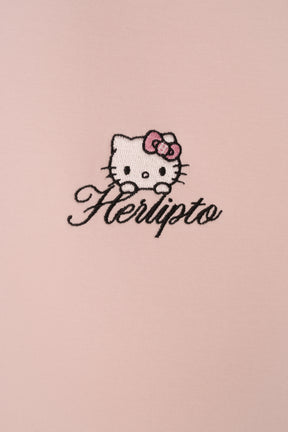 HLT×Hello Kitty Gold Button Cardigan