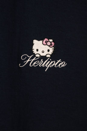 HLT×Hello Kitty Gold Button Cardigan
