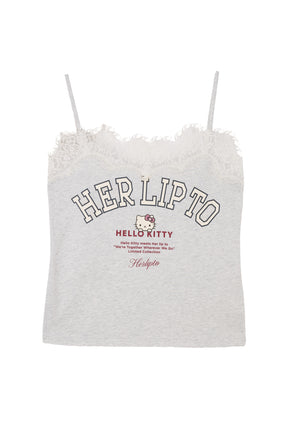 HLT x Hello Kitty Lace-Trim Camisole