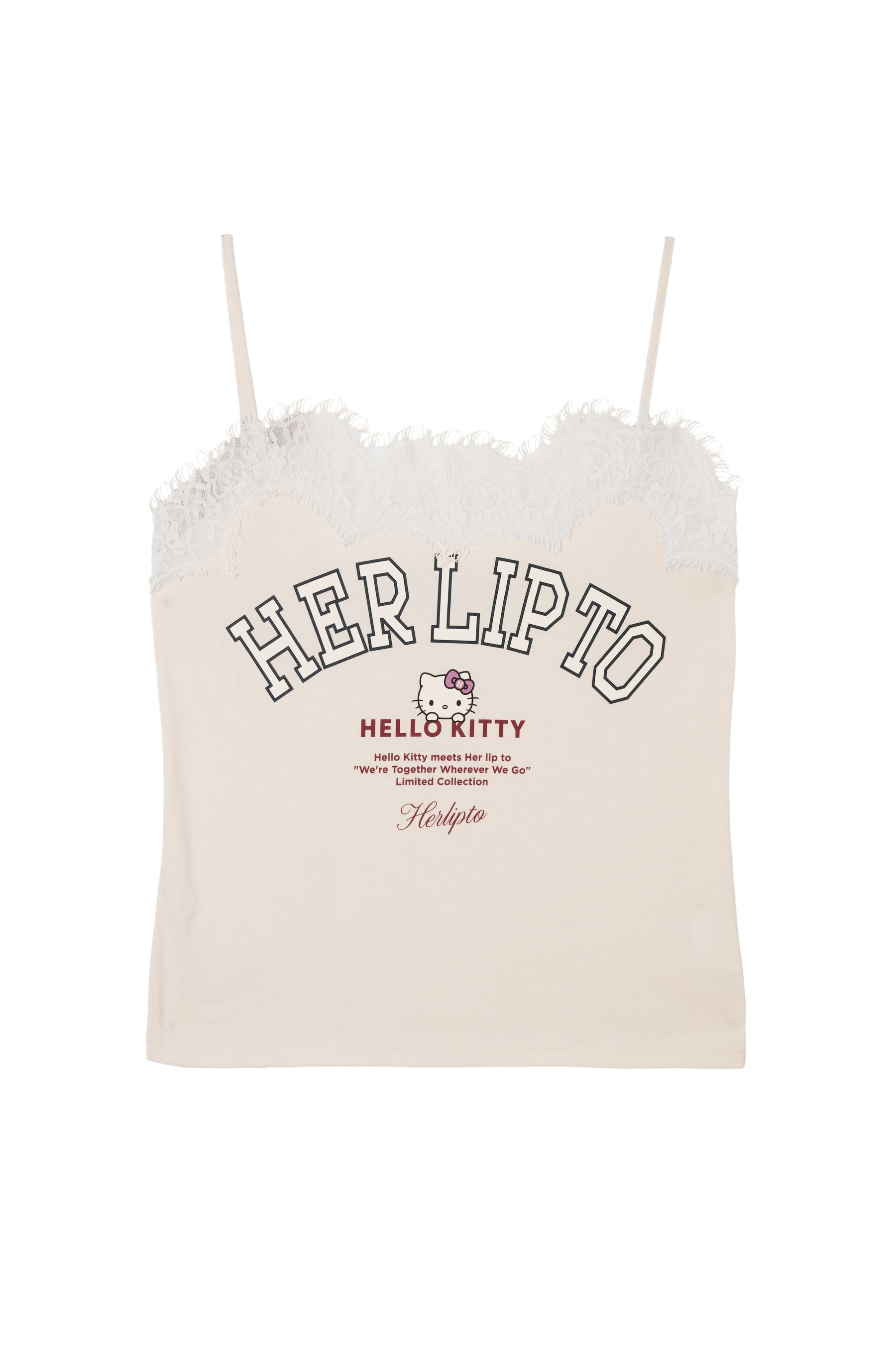 HLT x Hello Kitty Lace-Trim Camisole