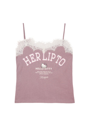 HLT x Hello Kitty Lace-Trim Camisole