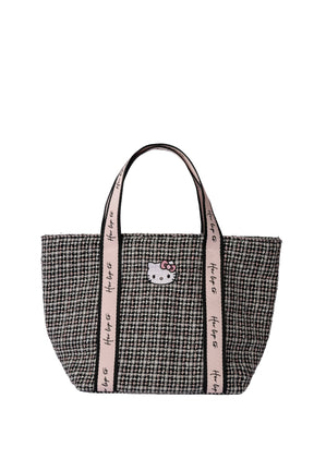 HLT x Hello Kitty Tweed Tote Bag